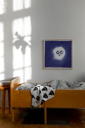 Tufs poster 50 x 50 cm - Blå-hvit - Fine Little Day