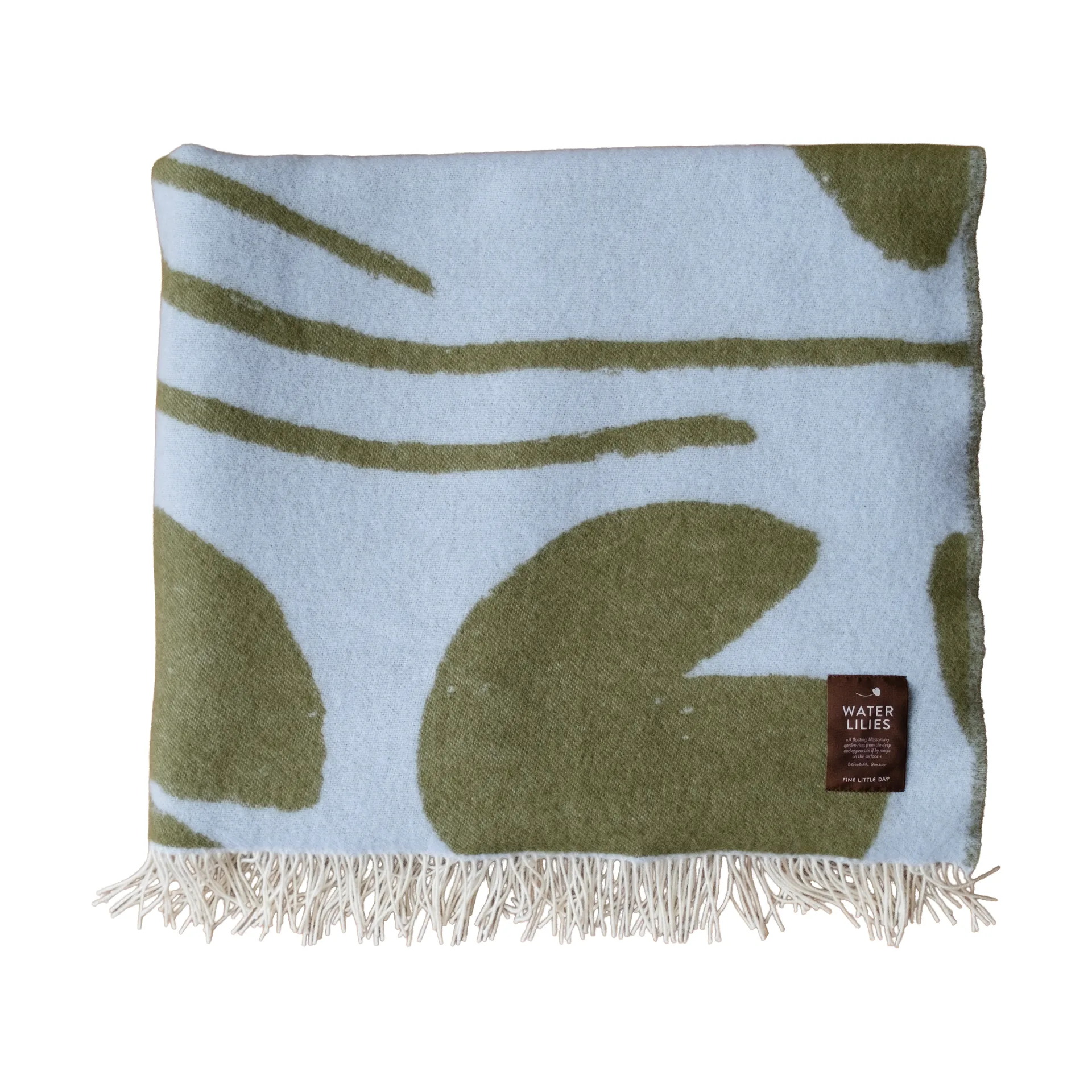 Water lilies pledd 130x220 cm, Blue-green Fine Little Day