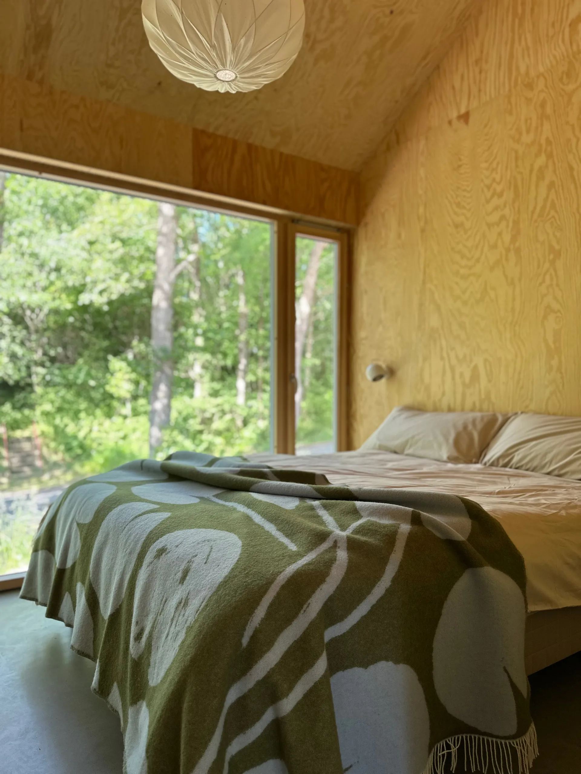 Water lilies pledd 130x220 cm, Blue-green Fine Little Day