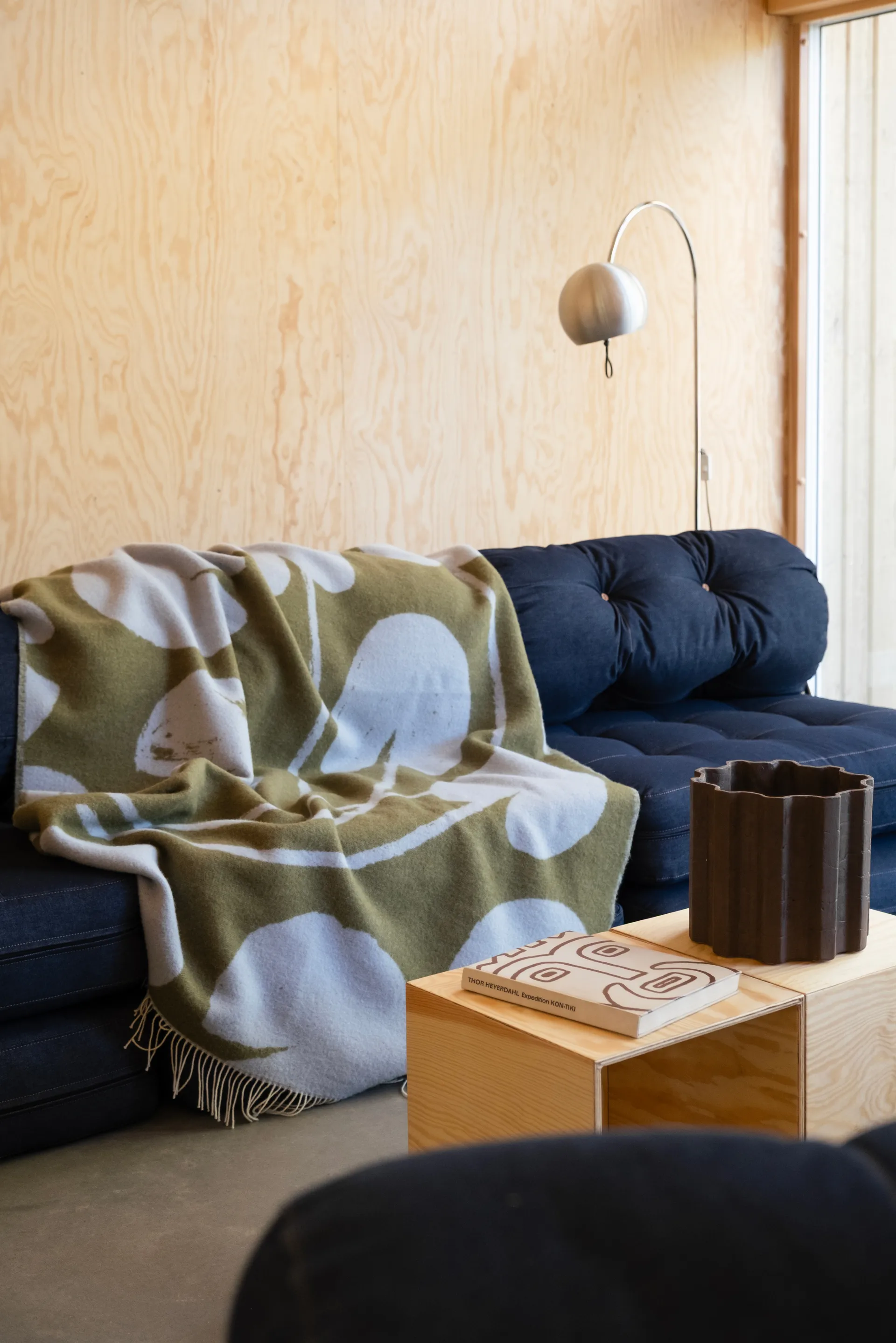 Water lilies pledd 130x220 cm, Blue-green Fine Little Day