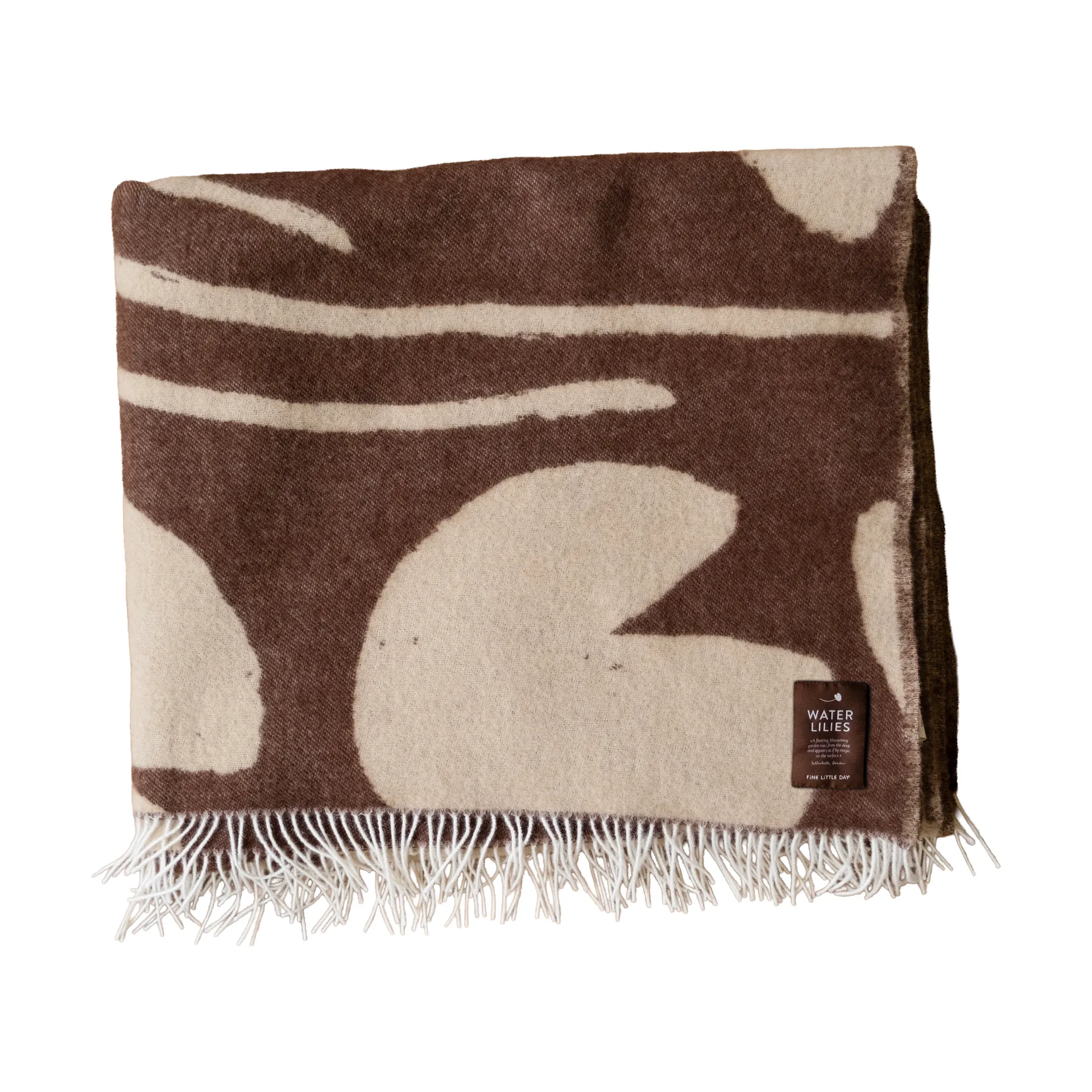Water lilies pledd 130x220 cm, Brown Fine Little Day