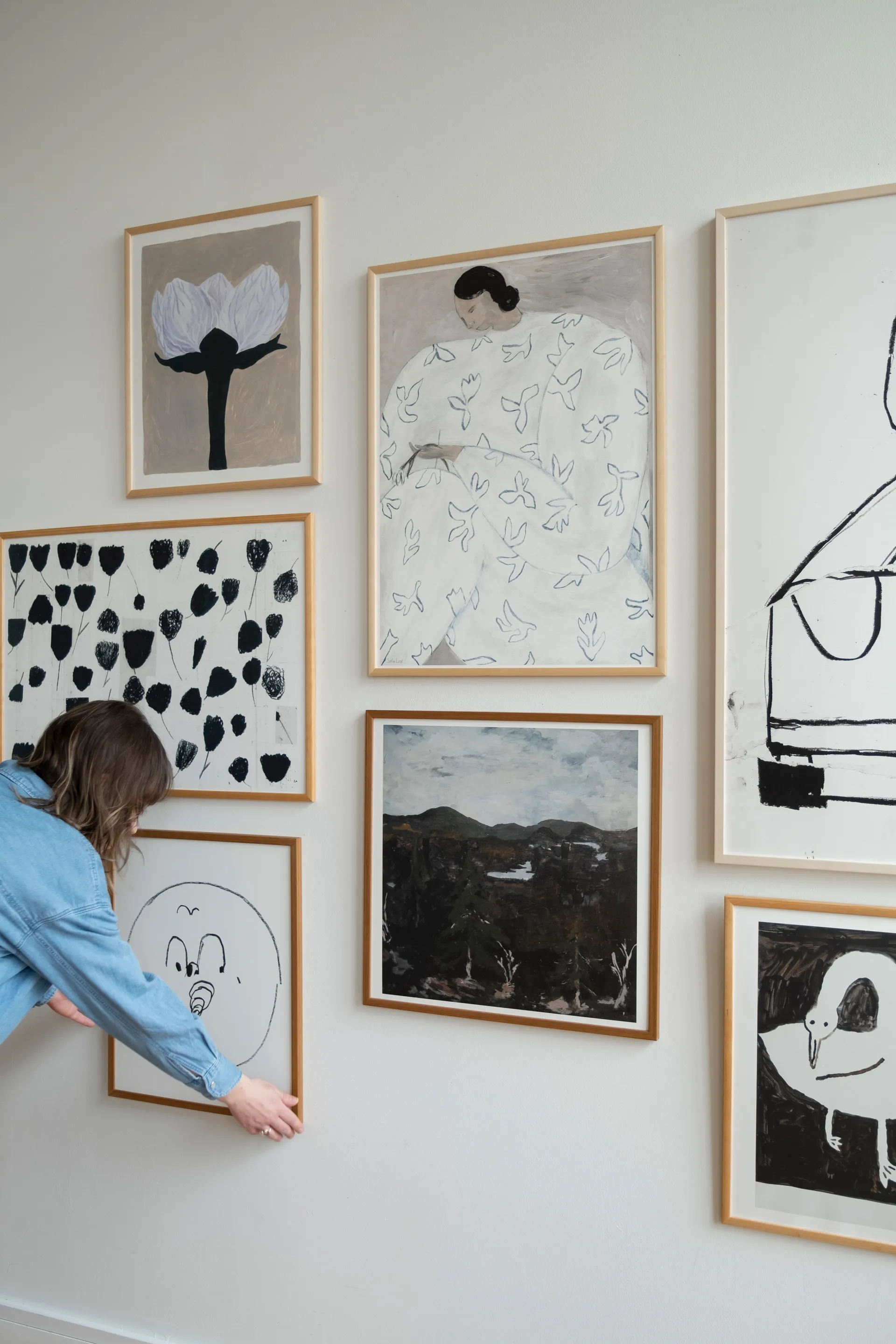 White Flower plakat 50 x 70 cm, Nude Fine Little Day