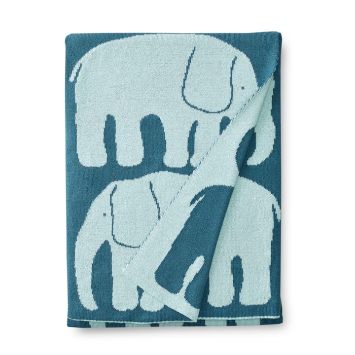 Elefantti babypledd - Petrol - Finlayson