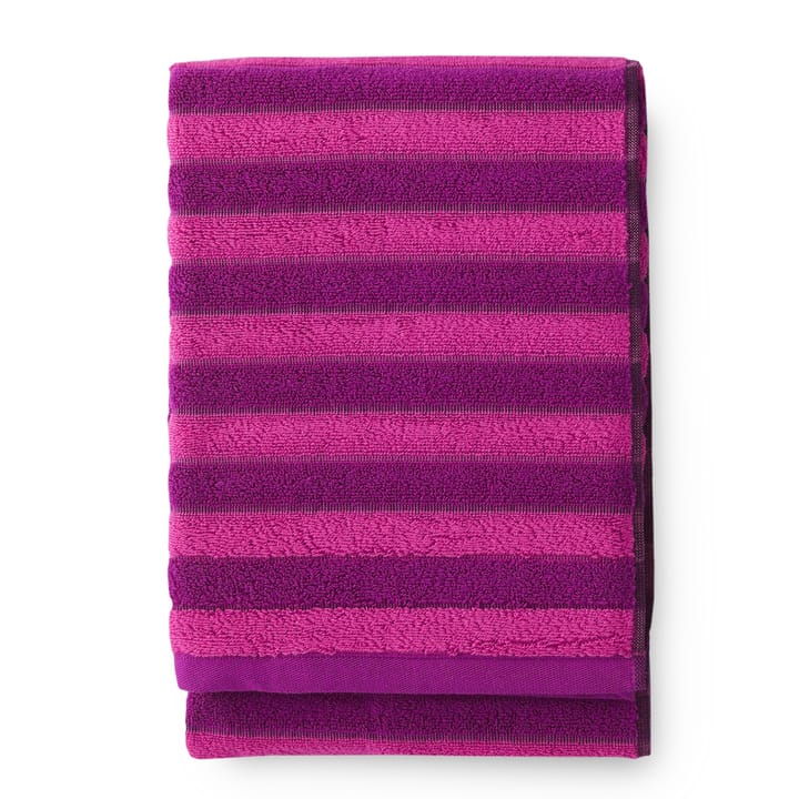 Reiluraita håndkle 70x150 cm, rosa-fuchsia Finlayson