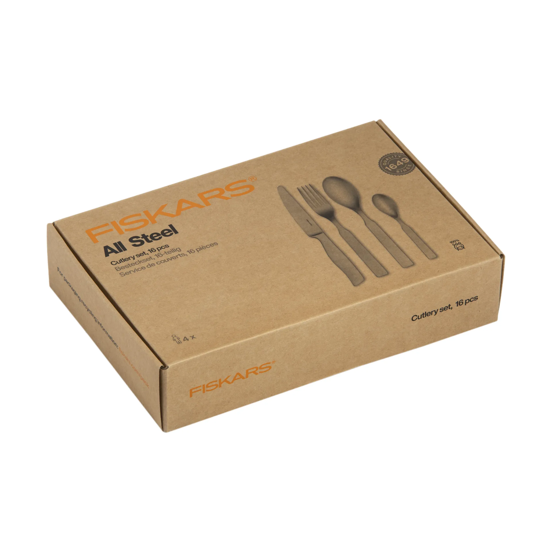 All Steel bestikksett, 16 pezzi Fiskars