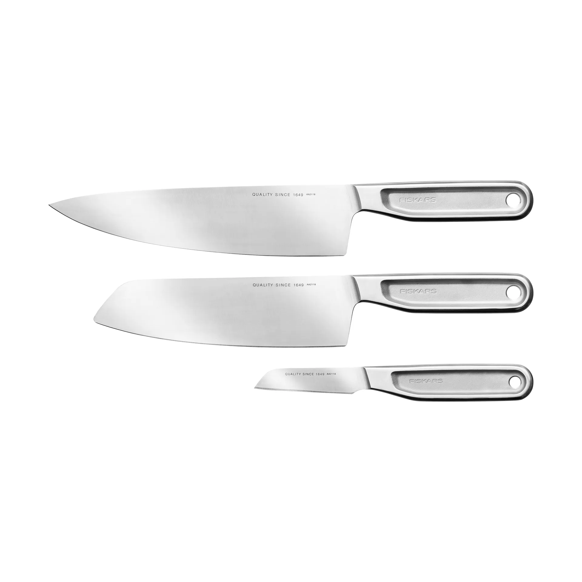 All Steel knivsett, 3 deler Fiskars