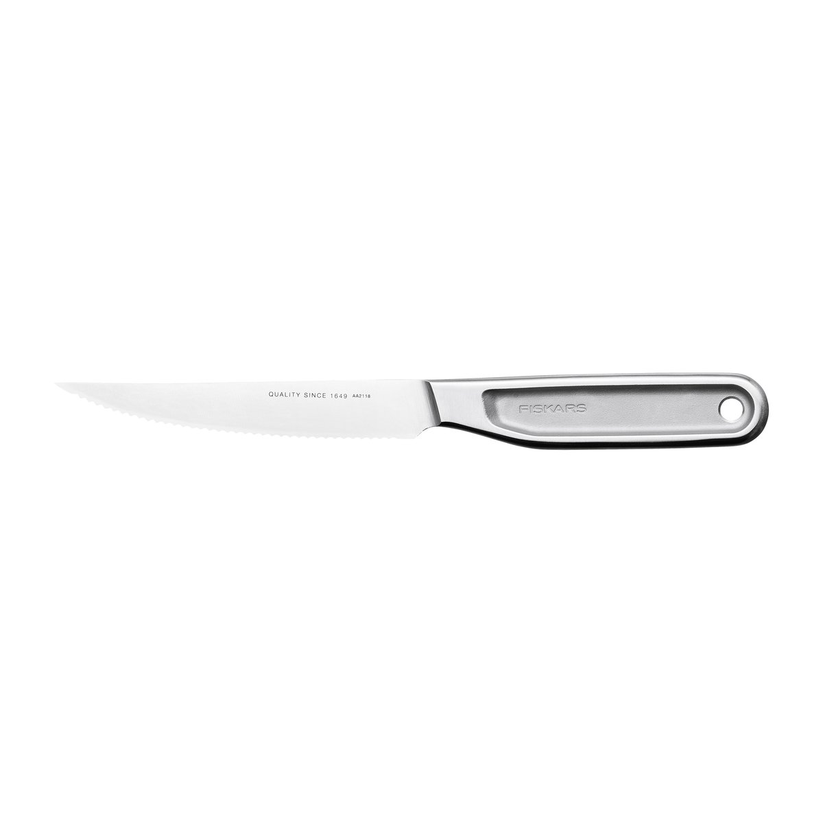 Fiskars All Steel tomatkniv 12 cm | Skandinavisk Design | Grønnsakskniver | Sølv