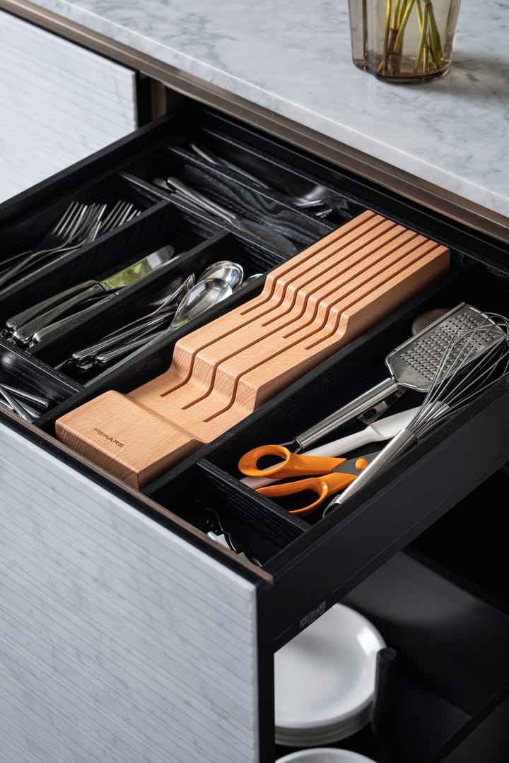 Fiskars skuffinnsats for kniver, tre Fiskars