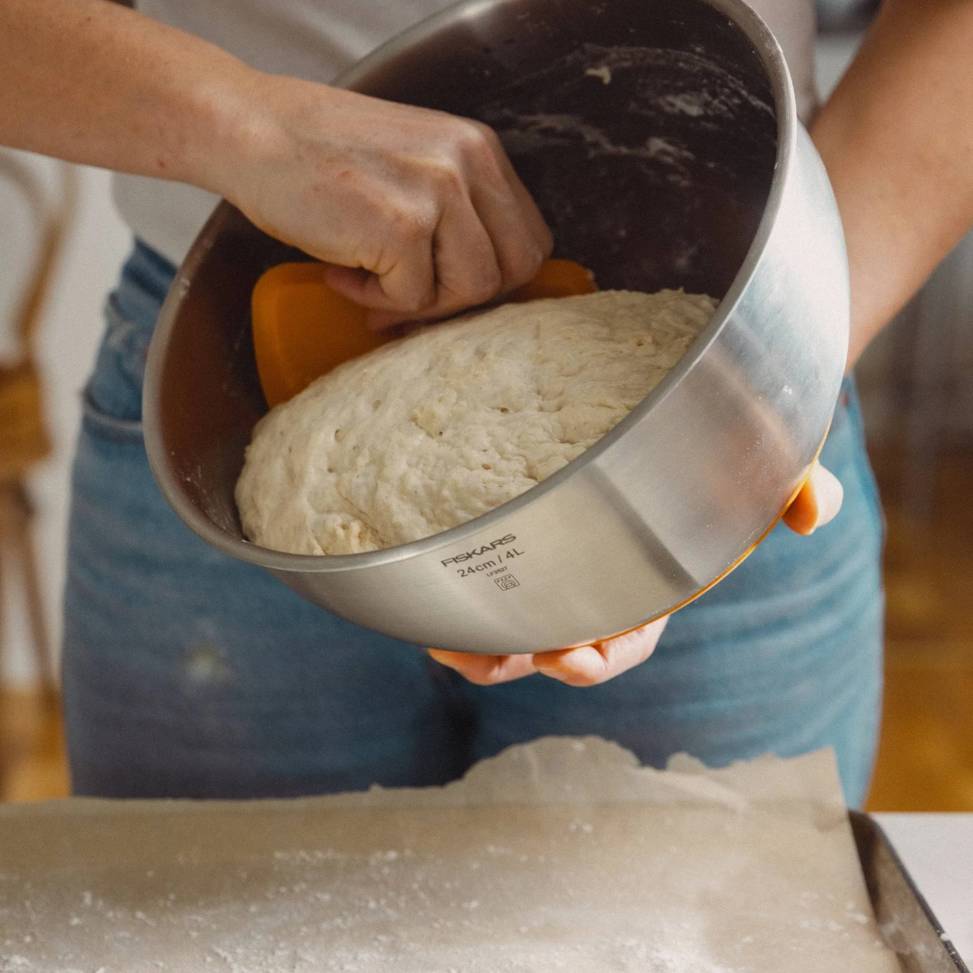 Functional Form bakebolle, Rustfritt stål, 4 l Fiskars