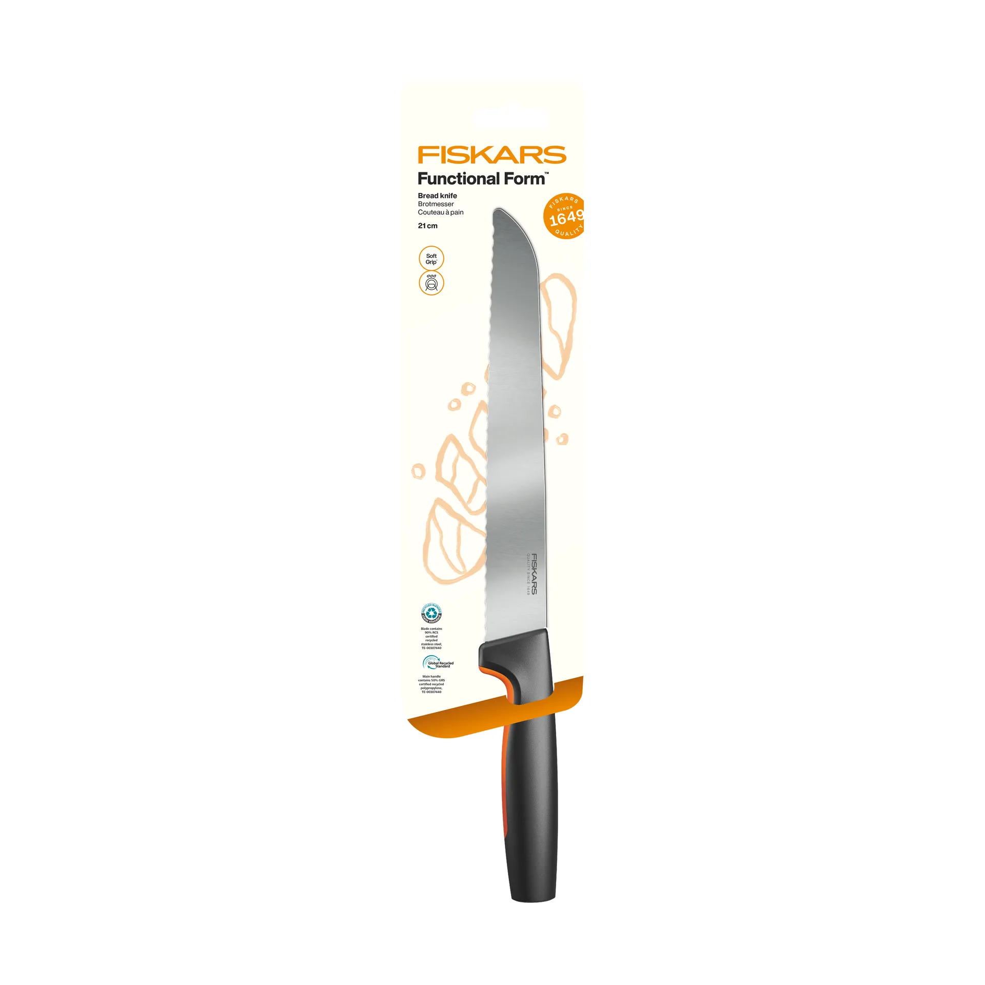 Fiskars Functional Form brødkniv Rustfritt stål
