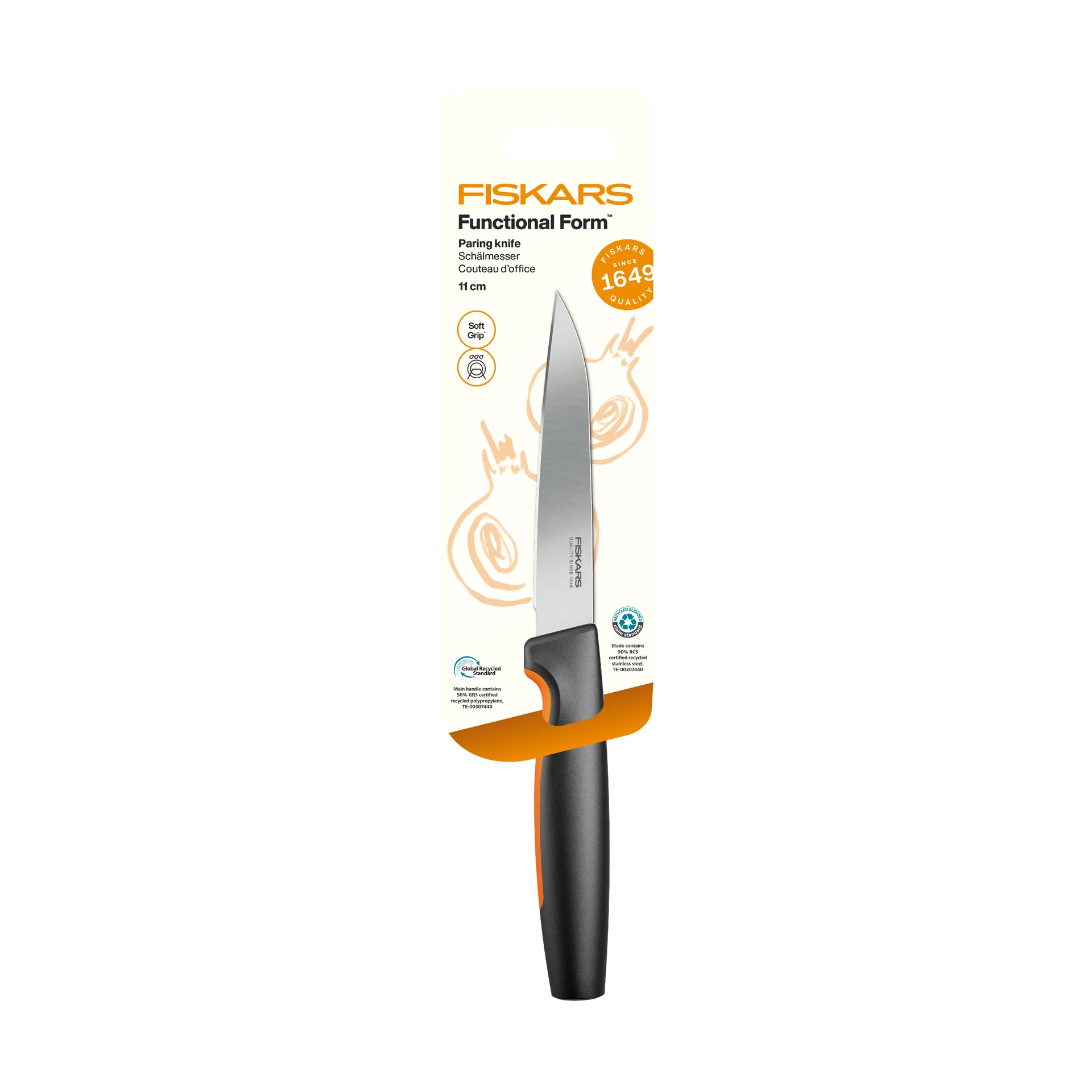 Fiskars Functional Form grønnsakskniv Rustfritt stål