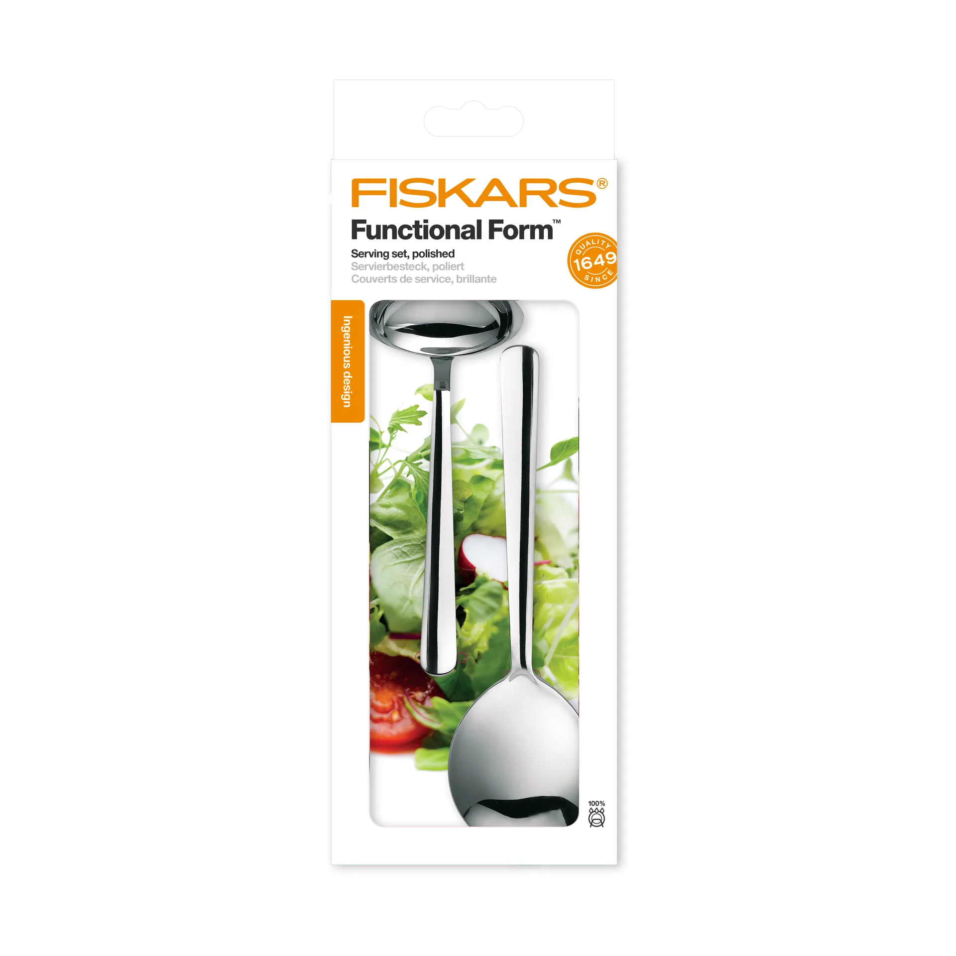 Functional Form serveringsbestikk 2 deler, Blank Fiskars