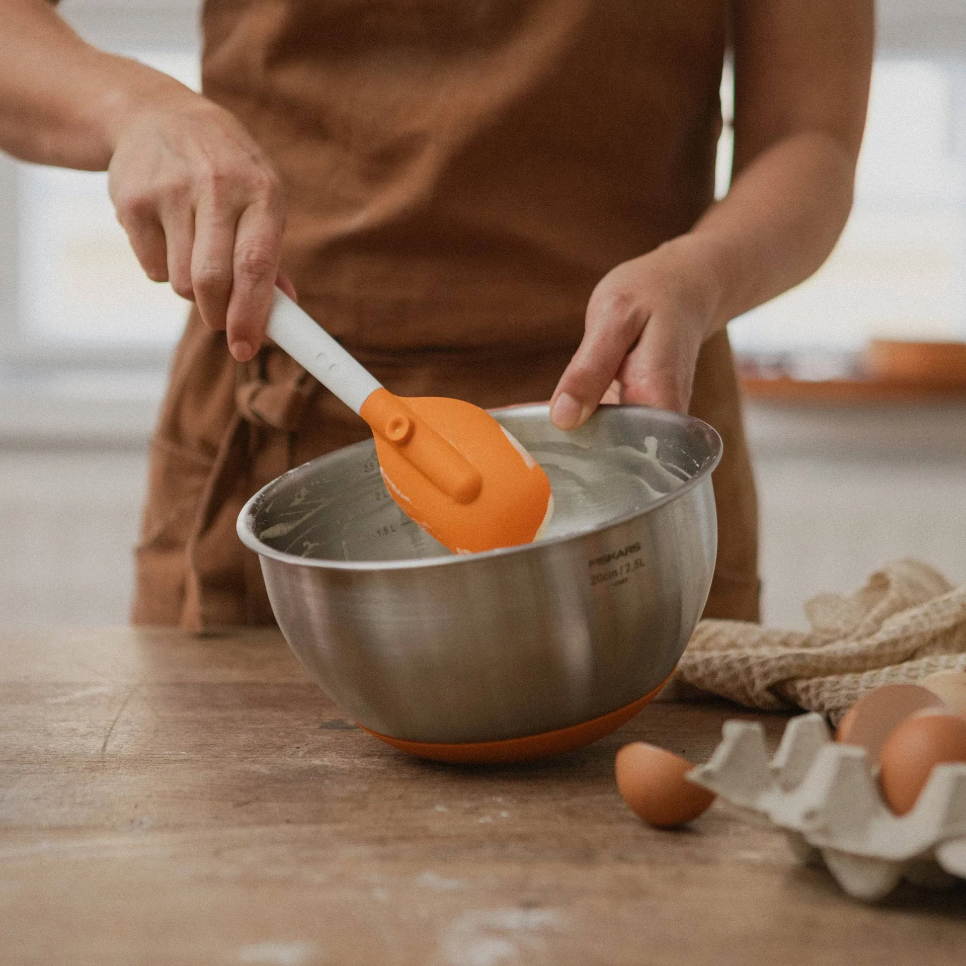 Functional Form slikkepott, Plast-silikon Fiskars