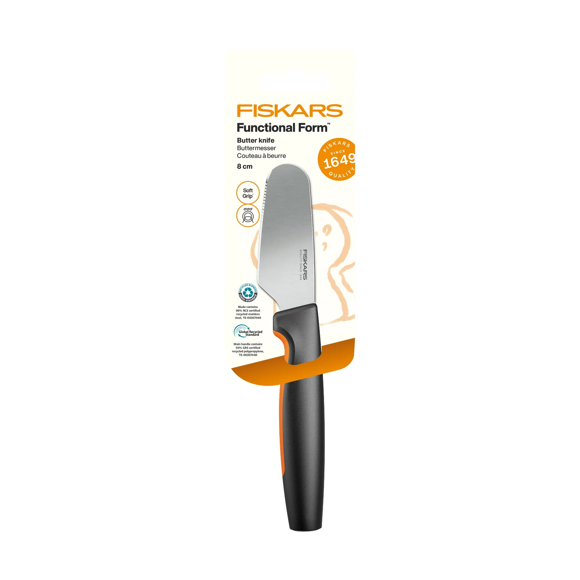 Functional Form smørkniv, Rustfritt stål Fiskars