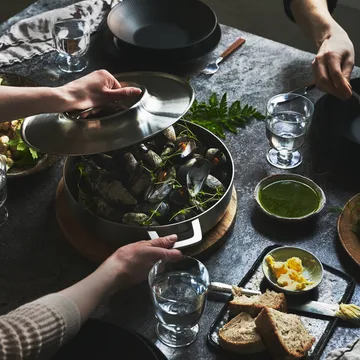 Norden ildfat form rustfritt stål - 28 cm - Fiskars