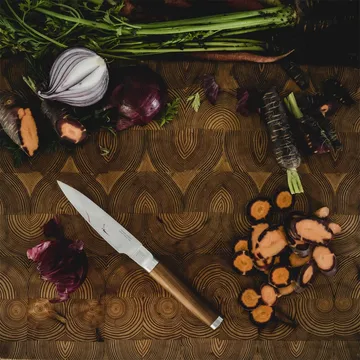 Norden kokkekniv + grønnsakskniv knivsett 2 deler - Rustfritt stål-bjørk - Fiskars