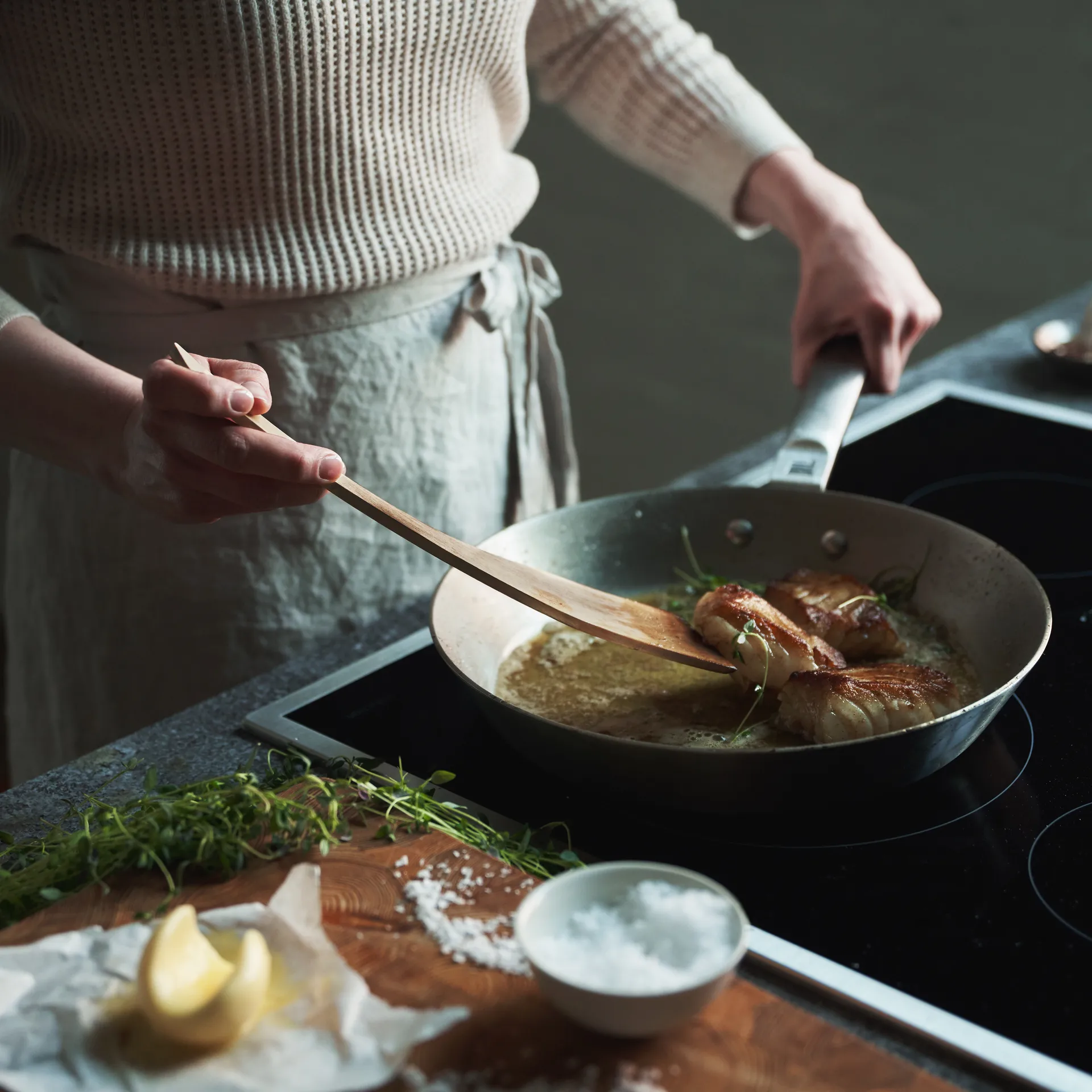 Norden stekepanne rustfritt stål, 28 cm Fiskars