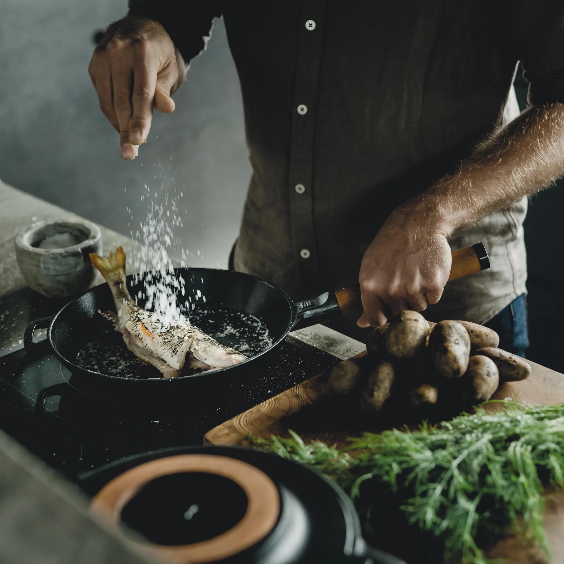 Norden støpejernspanne, 26 cm Fiskars