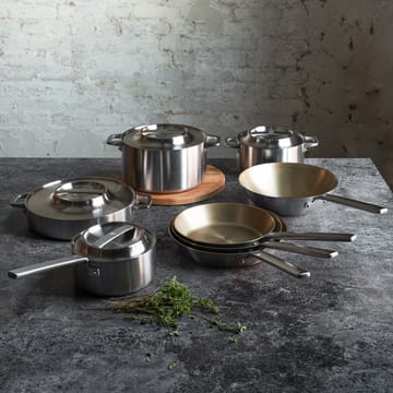Norden wokpanne rustfritt stål - 28 cm - Fiskars