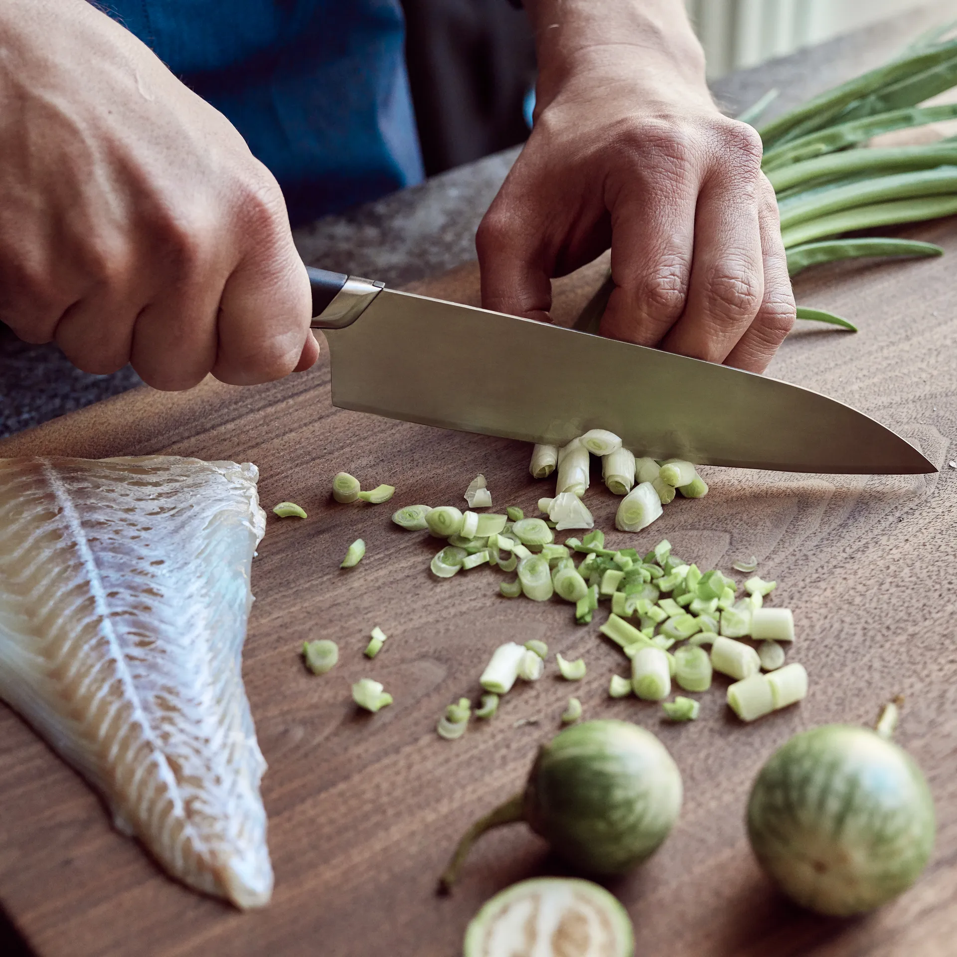 Titanium kokkekniv 20 cm, Svart Fiskars