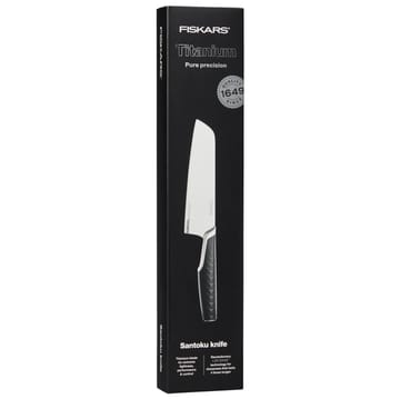 Titanium santokukniv 16 cm - Svart - Fiskars
