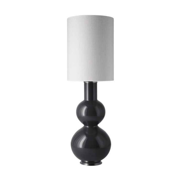 Augusta bordlampe grå lampefot - Babel Beige L - Flavia Lamps