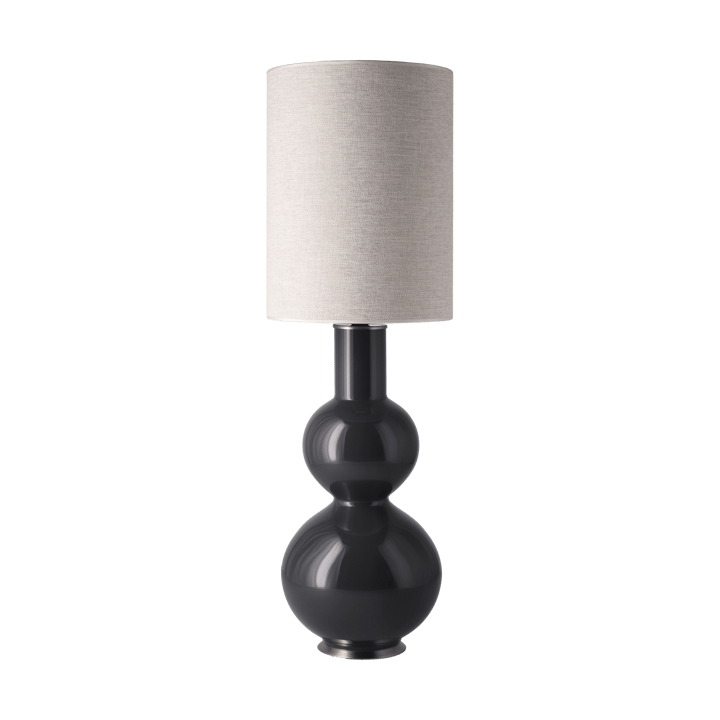 Augusta bordlampe grå lampefot - London Beige L - Flavia Lamps