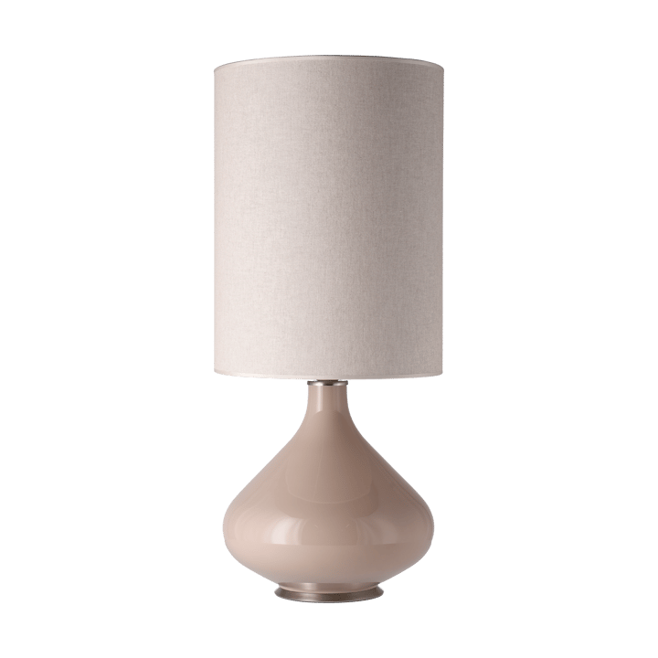 Flavia bordlampe beige lampefot - Milano Tostado L - Flavia Lamps