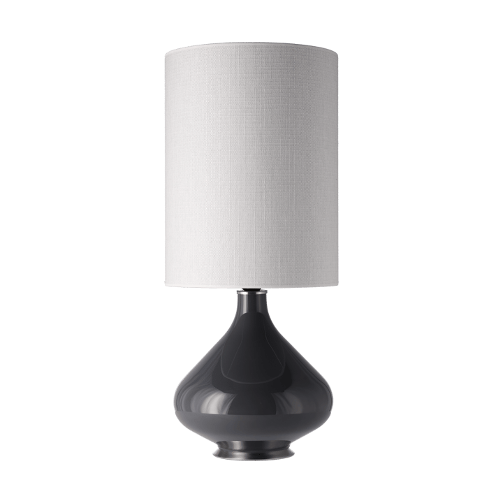 Flavia bordlampe grå lampefot - Babel Beige L - Flavia Lamps