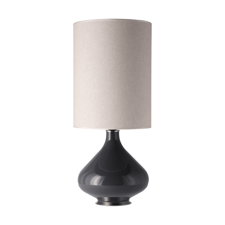 Flavia bordlampe grå lampefot - Milano Tostado L - Flavia Lamps