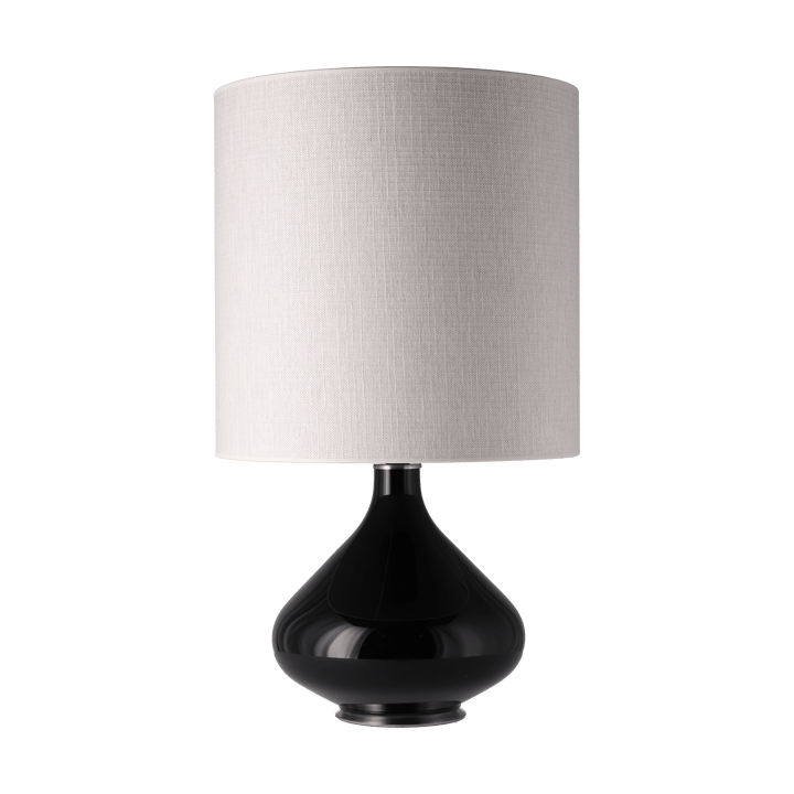 Flavia bordlampe svart lampefot - Babel Beige M - Flavia Lamps