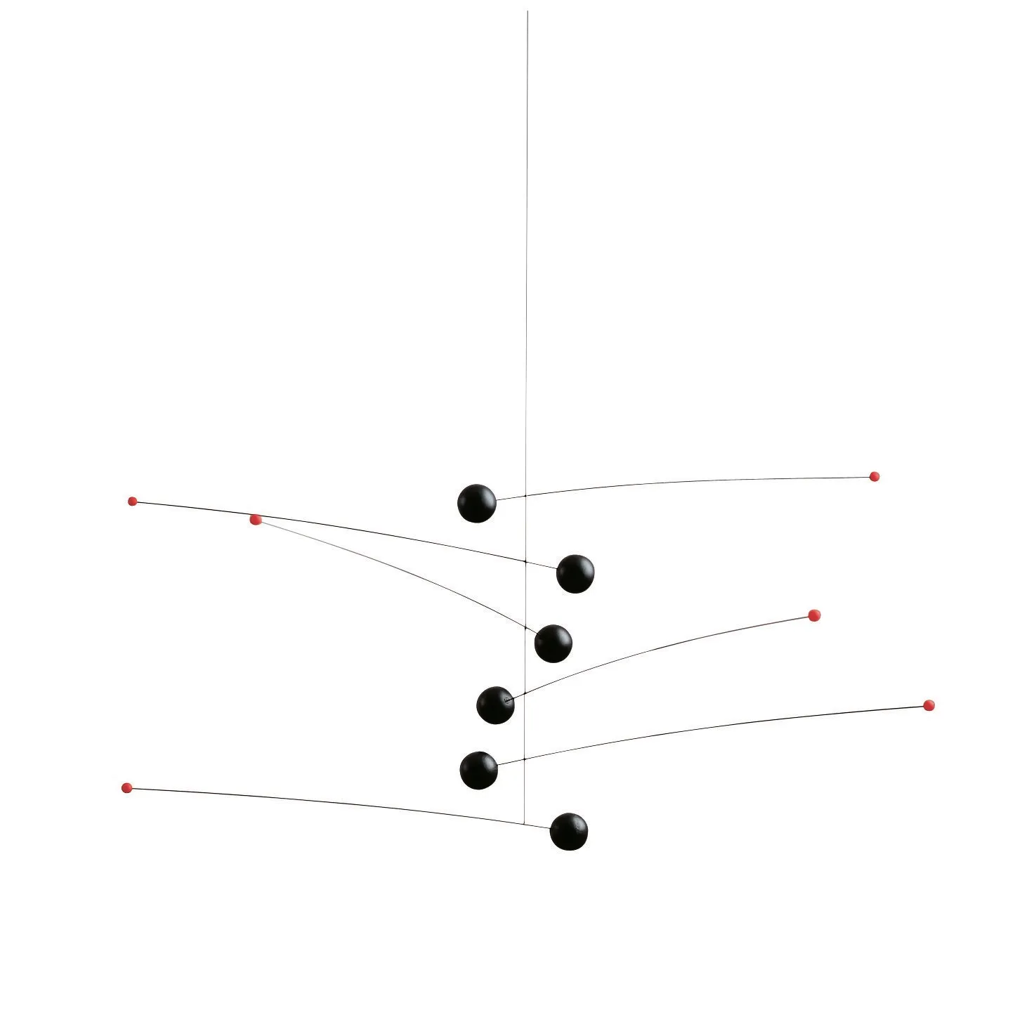 Futura uro, svart-röd Flensted Mobiles