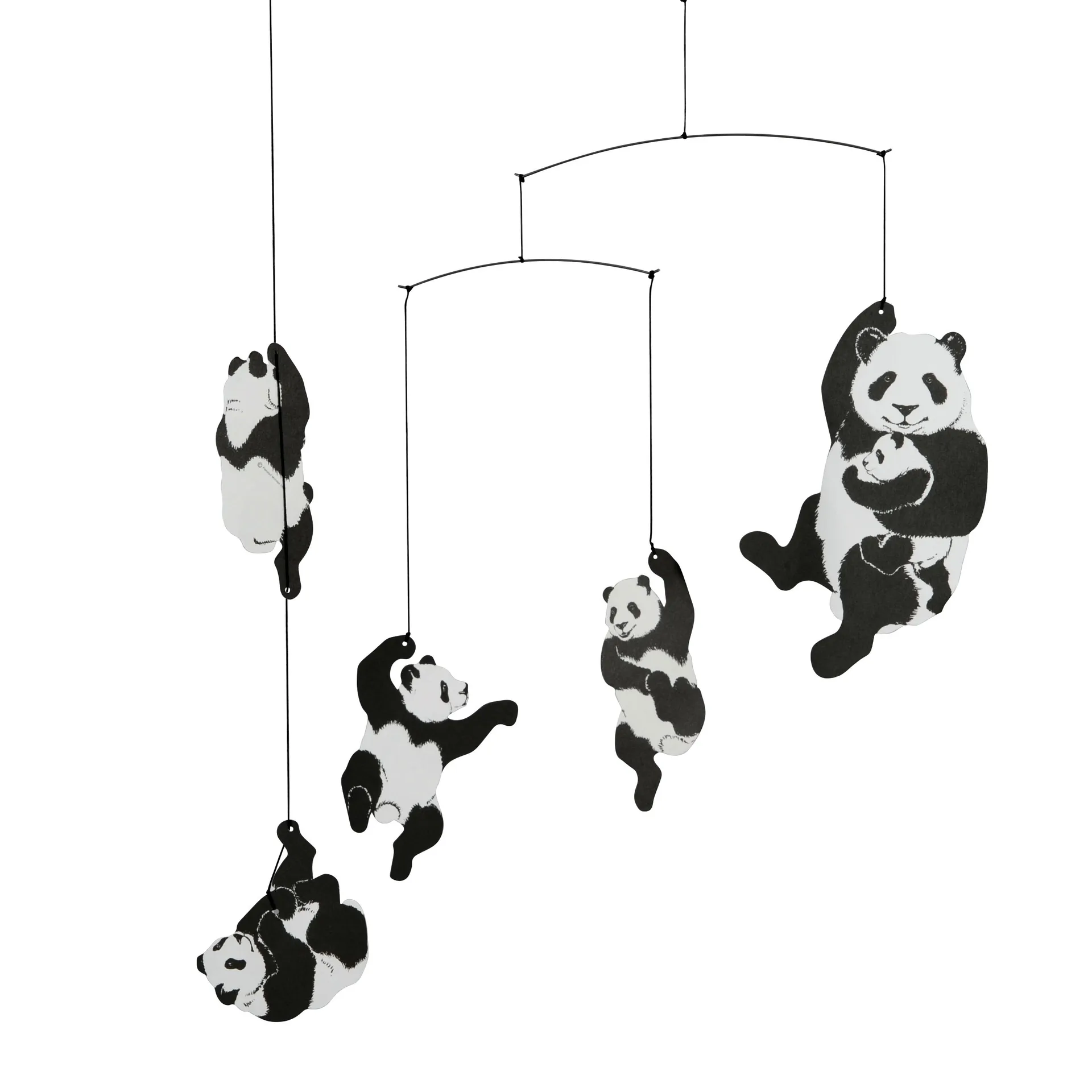 Panda uro, sort-hvit Flensted Mobiles
