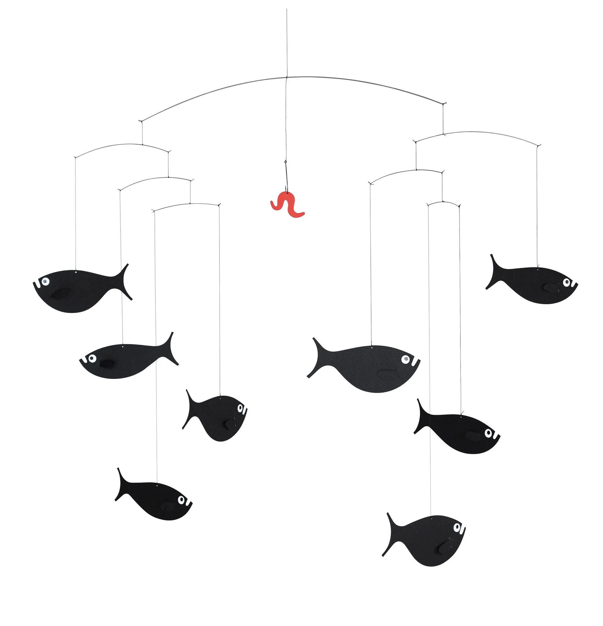 Shoal of fish uro, sort Flensted Mobiles