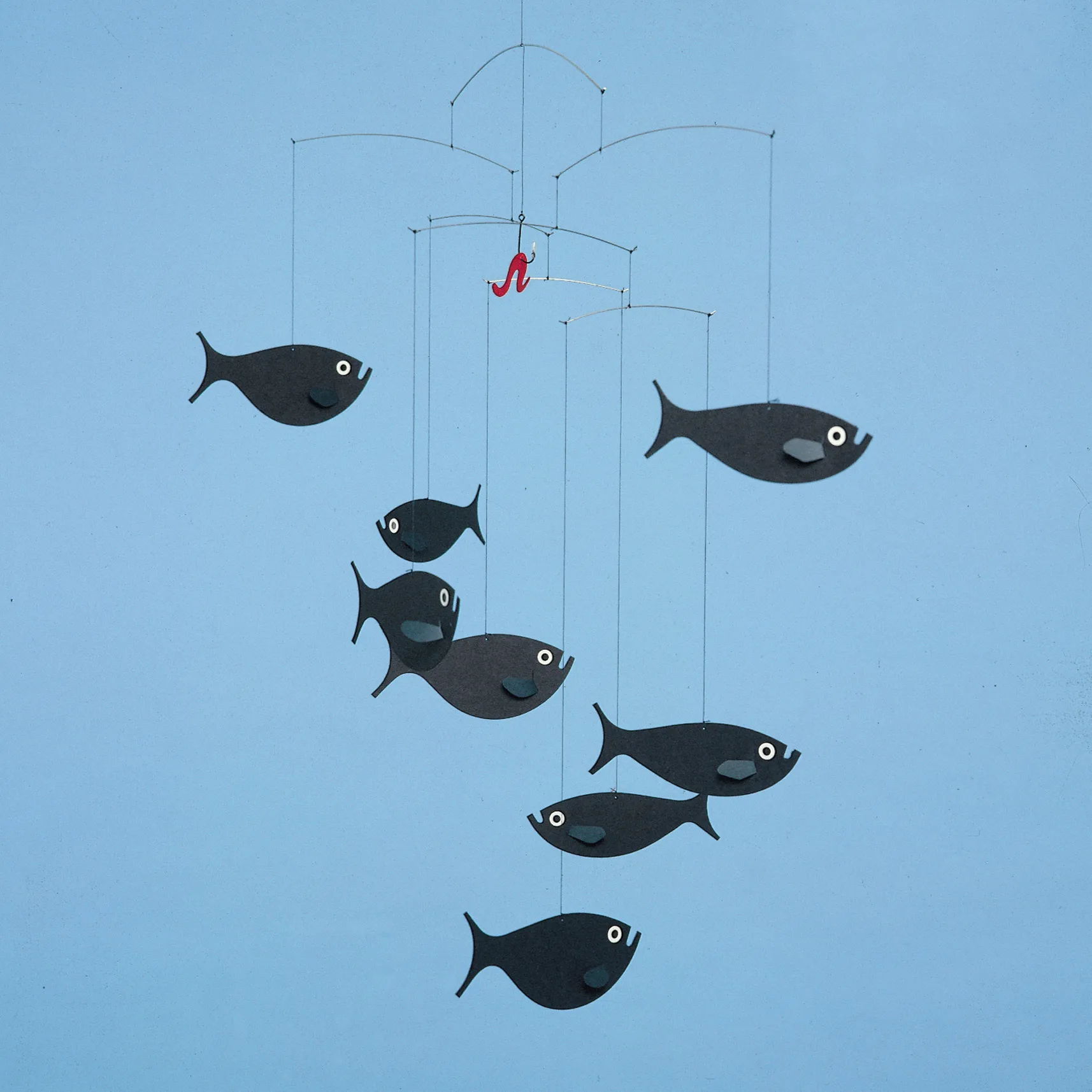 Shoal of fish uro, sort Flensted Mobiles