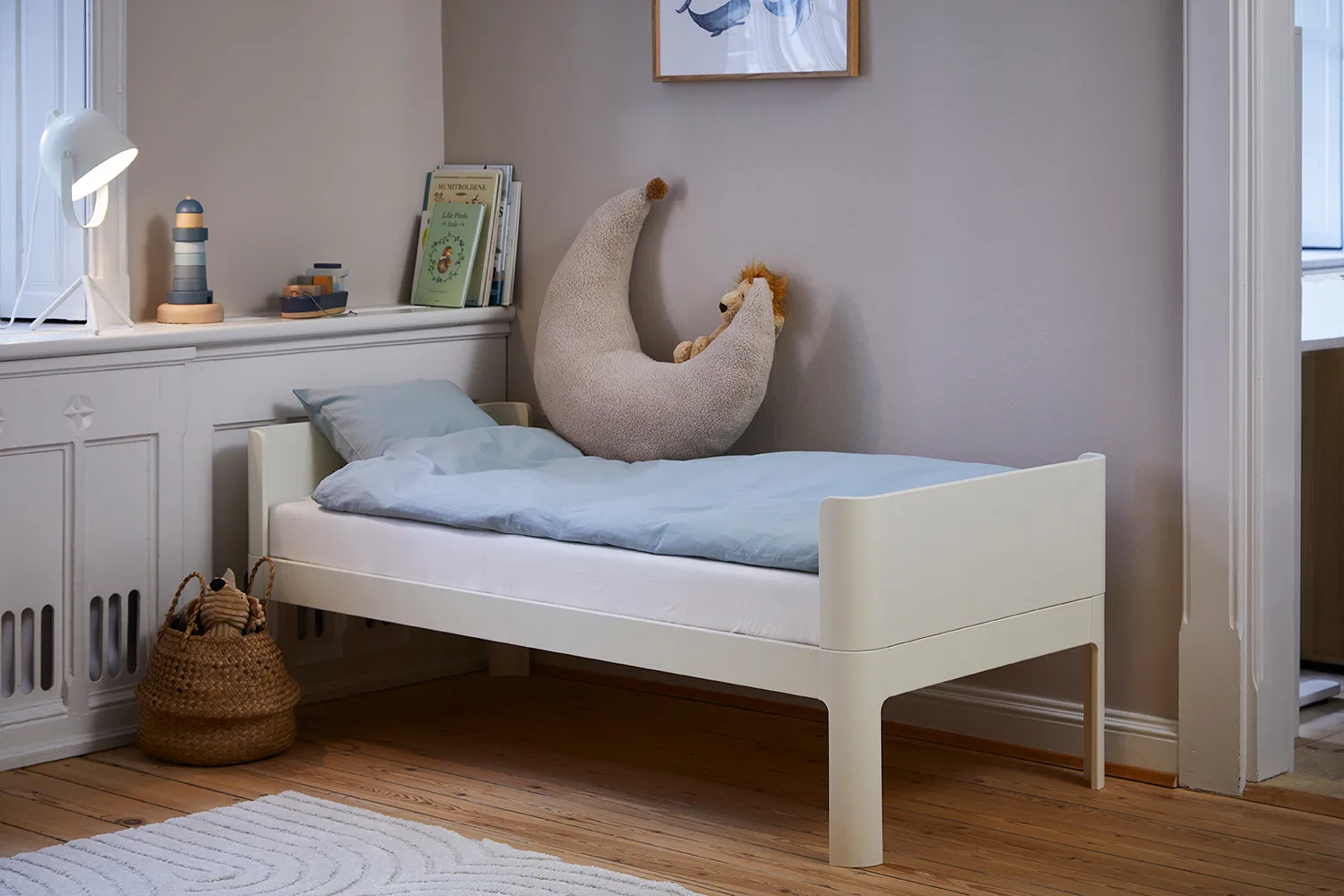 Dawn sengesett junior 100x140 cm, Blå FLEXA