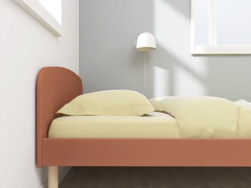 Dots enkeltseng 96x204 cm - Rose - FLEXA