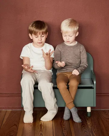 Dots oppbevaringsbenk - Grønn - FLEXA