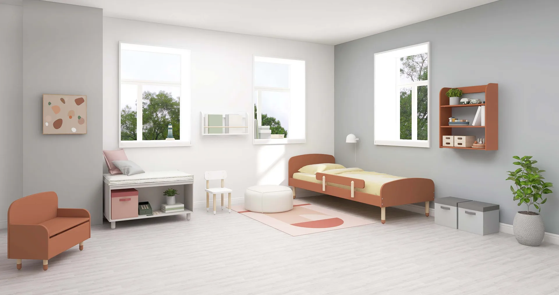 Dots stol, Hvit FLEXA