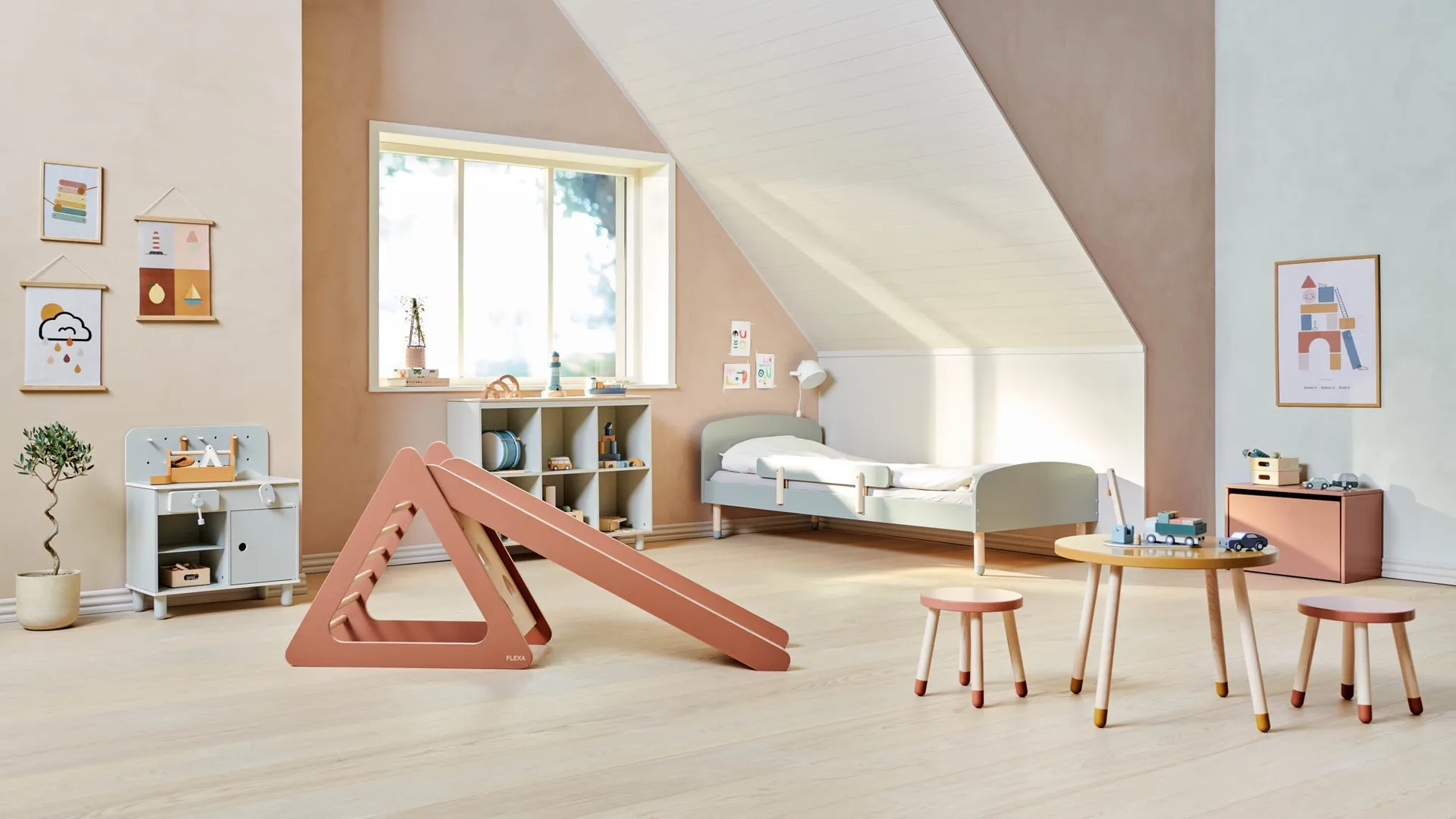 Play sklie til leketårn, Rose FLEXA