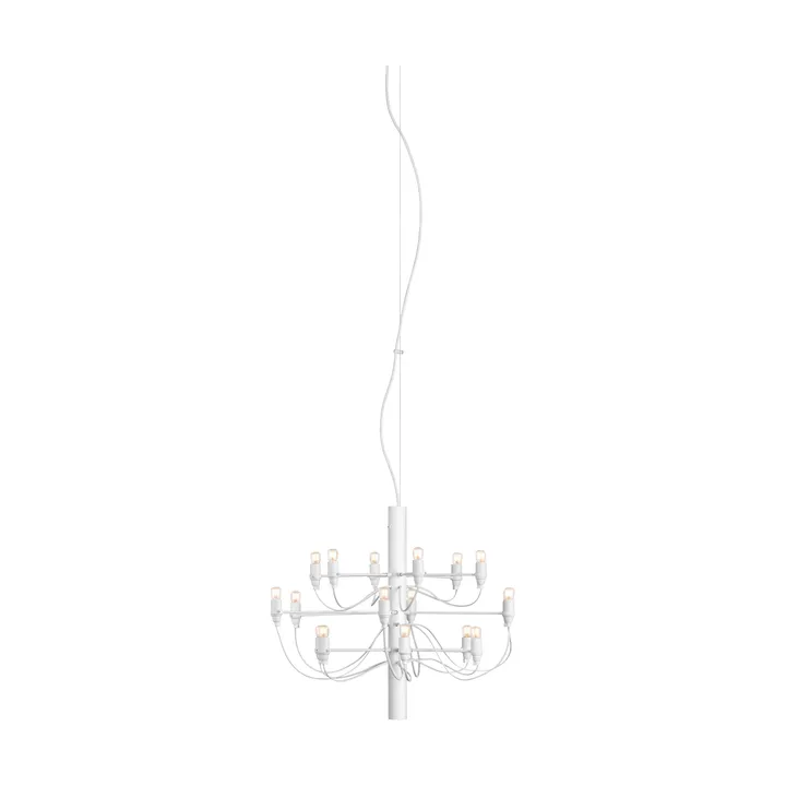 2097 Sarfatti lysekrone LED - Matt hvit 18 lamper - Flos