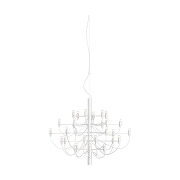 2097 Sarfatti lysekrone LED - Matt hvit 30 lamper - Flos