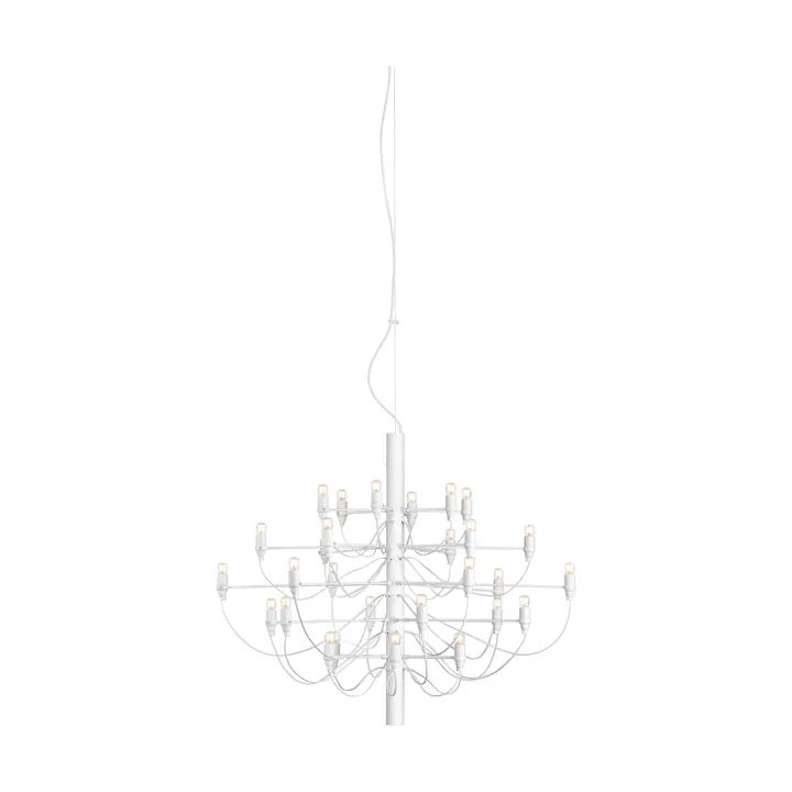 2097 Sarfatti lysekrone LED - Matt hvit 30 lamper - Flos