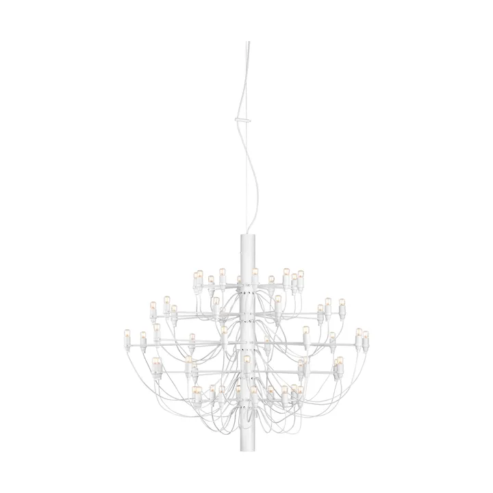 2097 Sarfatti lysekrone LED - Matt hvit 50 lamper - Flos