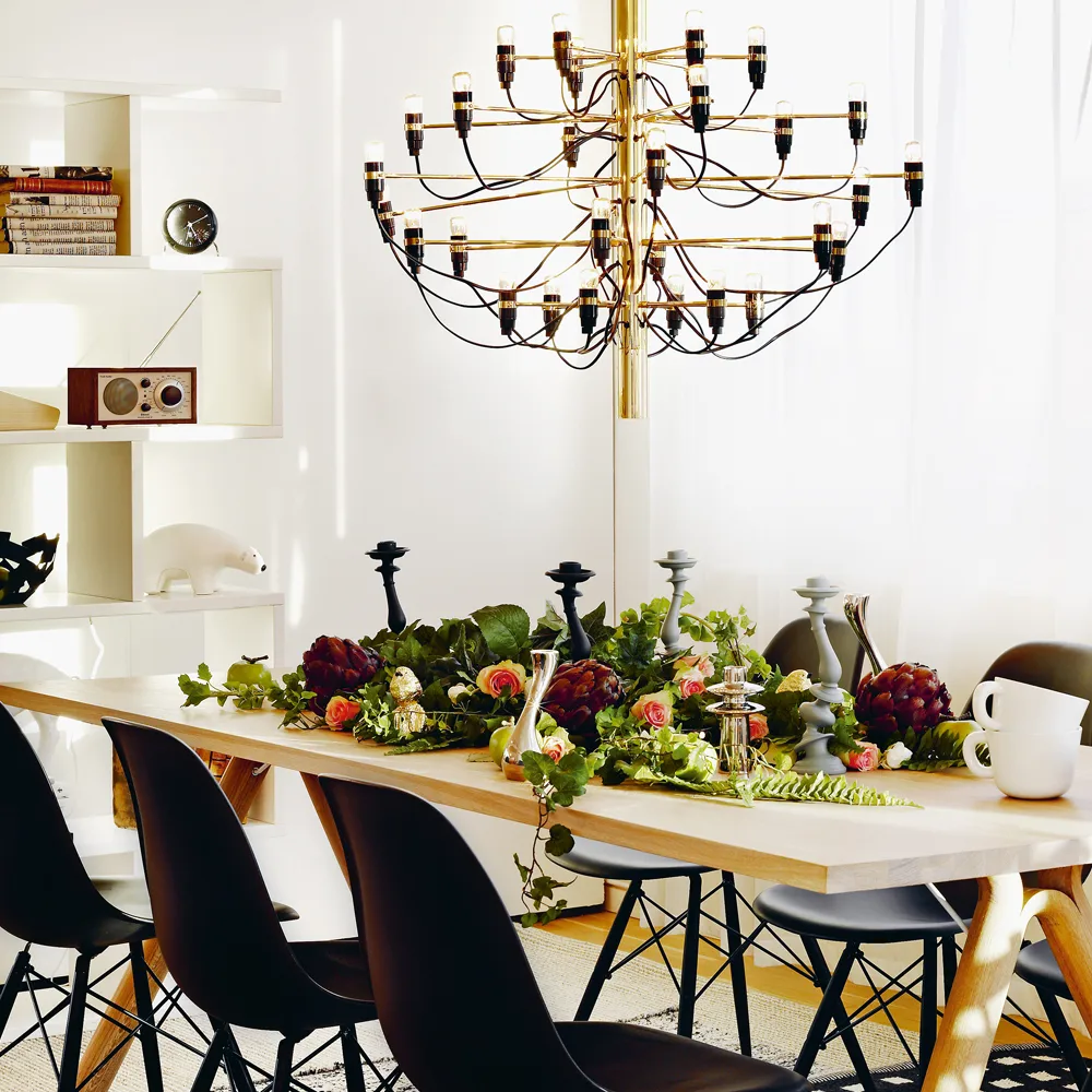 2097 Sarfatti lysekrone, Messing 30 lamper Flos