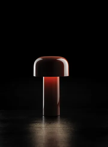 Bellhop bordlampe portabel - Brick red, IP54 (innendørs/utendørs) - Flos