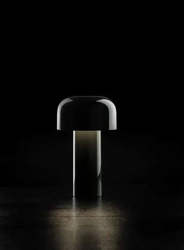 Bellhop bordlampe portabel - Glossy black , IP54 (innendørs/utendørs) - Flos