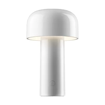 Bellhop bordlampe portabel - White, IP54 (innendørs/utendørs) - Flos
