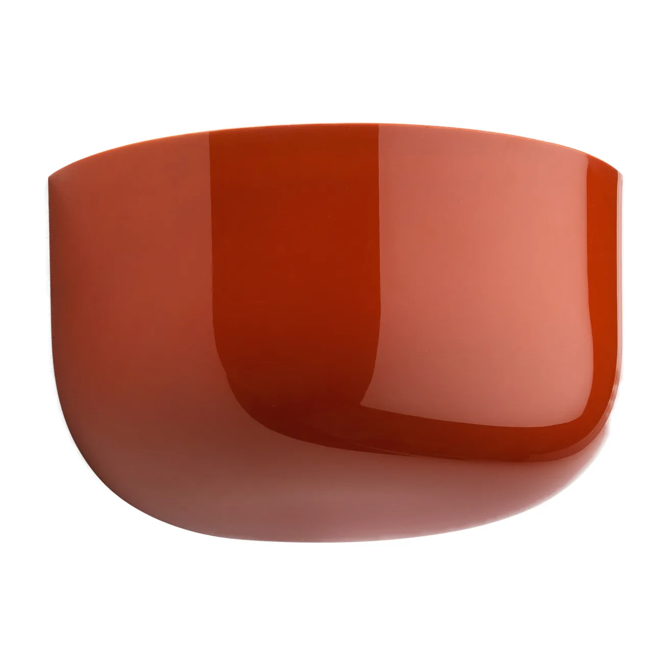 Bellhop Wall Up vegglampe, Mursteinsrød Flos