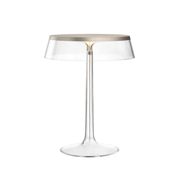 Bon Jour T bordlampe - Transparent-mattkrommet topp - Flos